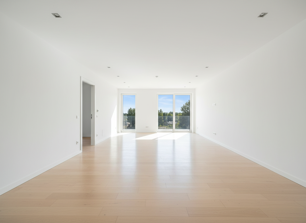 Empty room ready for move-in cleaning