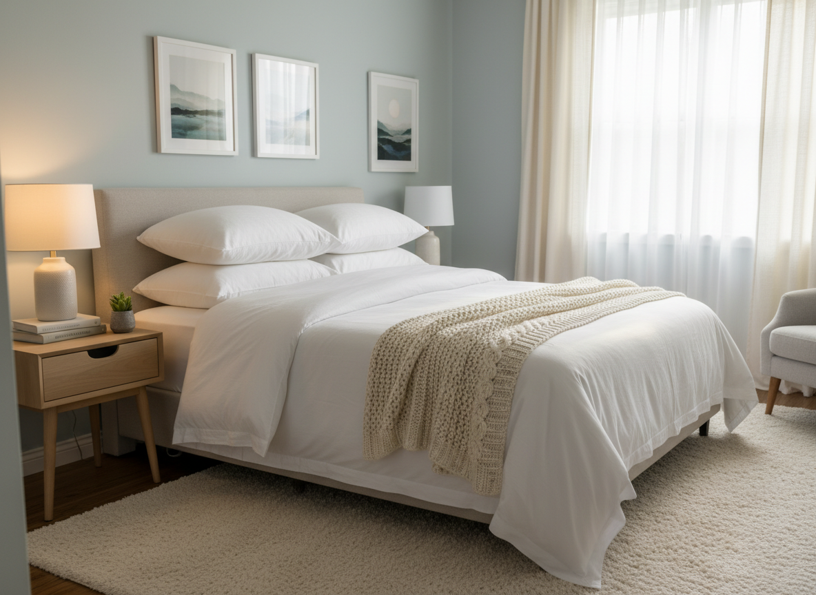 Clean, tidy residential living space